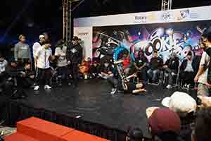 Breakdance contest, Hong Kong Cultural Centre Piazza, Tsim Sha Tsui, 25 February 2017