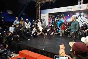 Breakdance contest, Hong Kong Cultural Centre Piazza, Tsim Sha Tsui, 25 February 2017