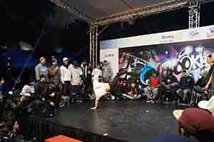 Breakdance contest, Hong Kong Cultural Centre Piazza, Tsim Sha Tsui, 25 February 2017