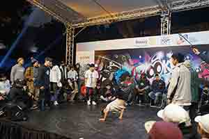 Breakdance contest, Hong Kong Cultural Centre Piazza, Tsim Sha Tsui, 25 February 2017