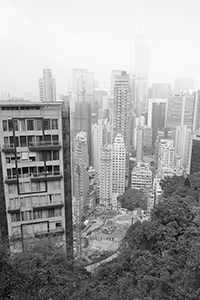 Buildings in Wanchai viewed from Bowen Road, Wanchai, 5 February 2017