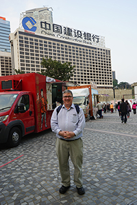 Academic Daniel Davis, visiting Hong Kong, Tsim Sha Tsui, 3 March 2017