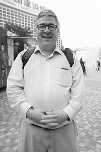 Academic Daniel Davis, visiting Hong Kong, Tsim Sha Tsui, 3 March 2017