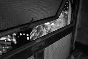 View from a window onto King's Road, Quarry Bay, 17 March 2017