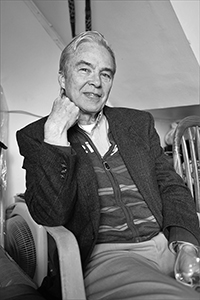 Joe Frizzell, a guest at a St. Patrick's Day party, Silvermine Bay Beach, Mui Wo, 19 March 2017