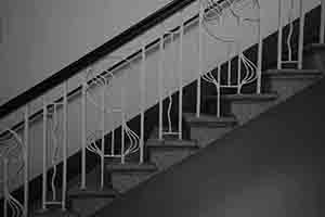 Detail of staircase, Main Building, University of Hong Kong, 4 March 2017