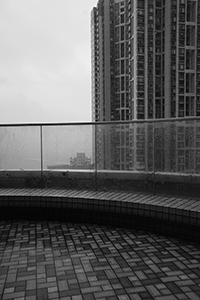 View from Run Run Shaw Tower towards The Belcher's, University of Hong Kong, Pokfulam, 31 March 2017
