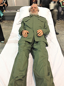 Sculpture with an effigy of Fidel Castro, Art Basel, Convention and Exhibition Centre, Wanchai, 24 March 2017