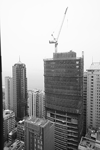 Building under construction, 33 Des Voeux Road West, Sheung Wan, 7 March 2017
