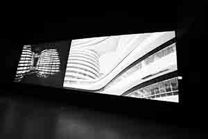 Exhibition of work by architect Zaha Hadid at ArtisTree, Taikoo Place, Quarry Bay, 1 April 2017