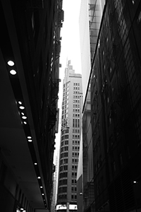 View of the Hing Wai Building from Theatre Lane, Central, 5 April 2017