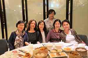 Lunch with former students, Pacific Place, Admiralty, 12 April 2017