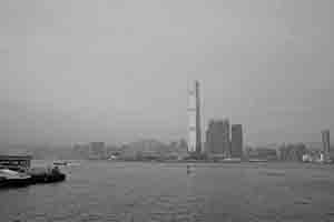 Buildings in West Kowloon viewed from Sheung Wan, 14 April 2017