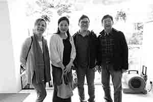 Jane Debevoise (left), Oscar Ho (right) and his family, United Services Recreation Club, Kowloon, 23 April 2017