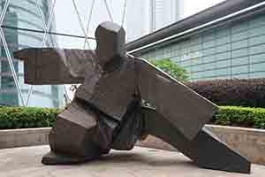 Ju Ming sculpture in front of Exchange Square, Central, 20 May 2017