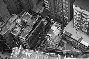 Construction site between buildings, Sheung Wan, 8 June 2017