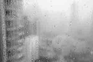 View through a window in rainy weather, Sheung Wan, 17 June 2017