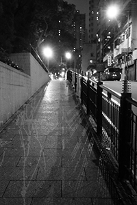 Hollywood Road at night, Sheung Wan, 20 June 2017