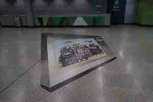 Artwork by Kwok Mang Ho (Frog King) in Ho Man Tin MTR station, Kowloon, 28 June 2017