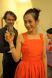 Sonia Au, at a birthday party for Gerard Henry, in a friend's home in Tai Hang, 30 June 2017