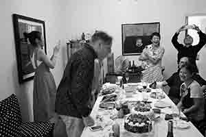 Birthday party for Gerard Henry, in a friend's home in Tai Hang, 30 June 2017