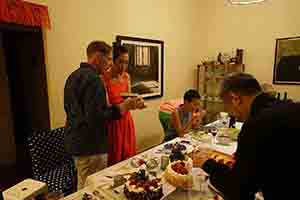 Birthday party for Gerard Henry, in a friend's home in Tai Hang, 30 June 2017