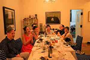 Birthday party for Gerard Henry, in a friend's home in Tai Hang, 30 June 2017