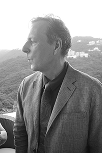 Gerard Henry at his retirement party, held at the home of the French Consul General, The Peak, 27 June 2017