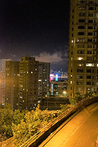 Night view of Tai Hang, 1 July 2017