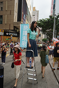 Annual pro-democracy march from Victoria Park, Hennessy Road, Wanchai, 1 July 2017