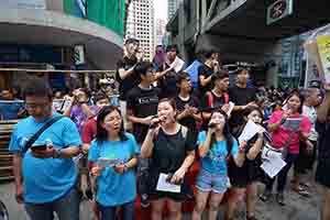 Annual pro-democracy march from Victoria Park, Hennessy Road, Wanchai, 1 July 2017