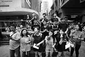 Annual pro-democracy march from Victoria Park, Hennessy Road, Wanchai, 1 July 2017