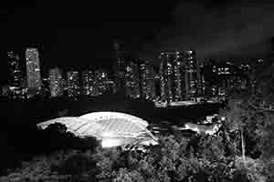 Hong Kong Stadium at night, 1 July 2017