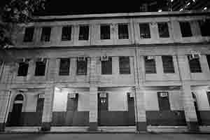Yau Ma Tei Police Station at night, Kowloon, 28 July 2017