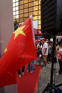 Chinese flag, Causeway Bay, 1 July 2017