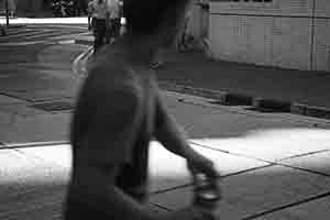 Shadows on Queen Street, Sheung Wan, 15 August 2017