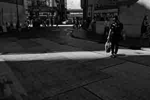 Shadows on Queen Street, Sheung Wan, 15 August 2017