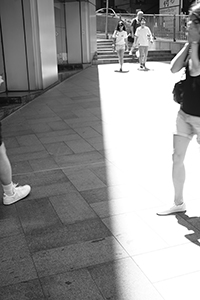 Light and shadow on the street, Central, 20 August 2017