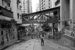 Overhead walkway, Centre Street, Sai Ying Pun, 21 August 2017