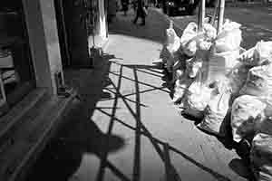 Light and shadow on the street, Sheung Wan, 26 August 2017