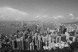 View of Hong Kong Island and Kowloon from Lugard Road, 6 August 2017