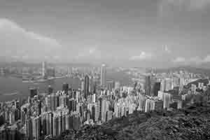 View of Hong Kong Island and Kowloon from Lugard Road, 6 August 2017