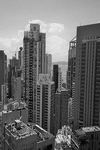 Look west towards Sai Ying Pun from Sheung Wan, 7 August 2017
