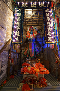 Temporary shrine for the Hungry Ghost Festival, Moreton Terrace Playground, Causeway Bay, 12 September 2017
