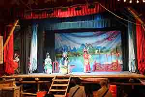 Chinese opera for the Hungry Ghost Festival, in a matshed theatre near the Sun Yat Sen Memorial Park, Sheung Wan, 14 September 2017