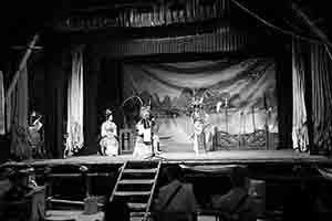 Chinese opera for the Hungry Ghost Festival, in a matshed theatre near the Sun Yat Sen Memorial Park, Sheung Wan, 14 September 2017