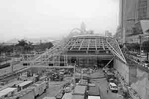 Central-Wanchai Bypass under construction, 11 November 2017
