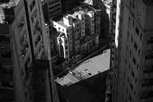 Light and shadow on Li Sing Street Playground, Sheung Wan, 22 November 2017