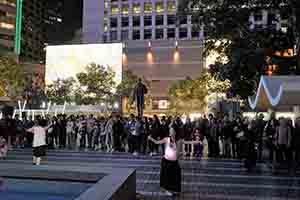 Performance, Lumieres Hong Kong festival, Statue Square, Central, 24 November 2017