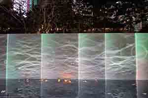 Light installation by Kingsley Ng, Lumieres Hong Kong festival, Chater Garden, Central, 24 November 2017